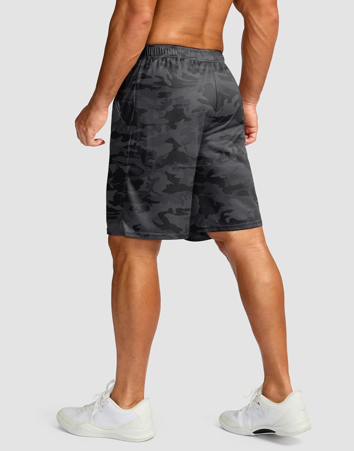 Men's 5"/ 7"/ 9" Workout Running Shorts Quick Dry Lightweight Gym Shorts with Zip Pockets