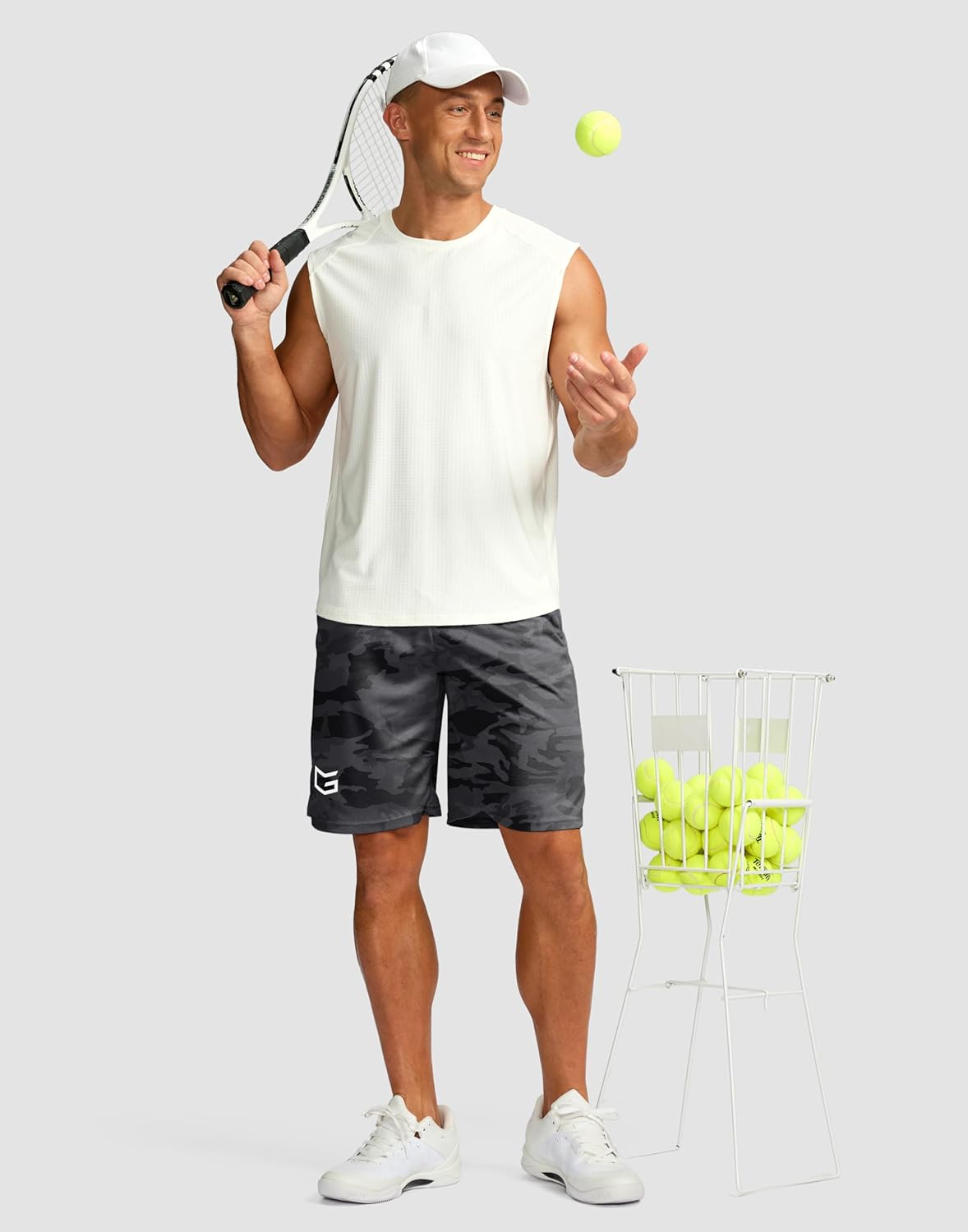 Men's 5"/ 7"/ 9" Workout Running Shorts Quick Dry Lightweight Gym Shorts with Zip Pockets