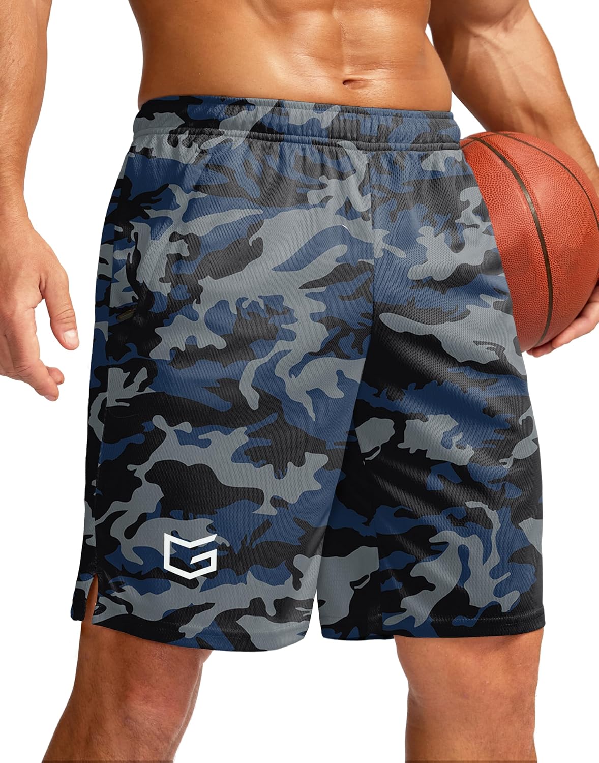 Men's 5"/ 7"/ 9" Workout Running Shorts Quick Dry Lightweight Gym Shorts with Zip Pockets