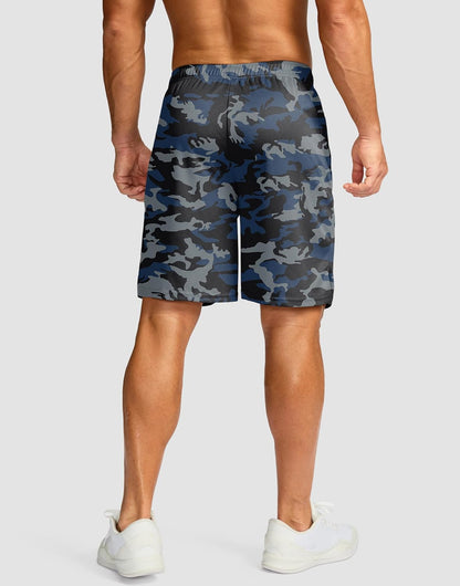 Men's 5"/ 7"/ 9" Workout Running Shorts Quick Dry Lightweight Gym Shorts with Zip Pockets