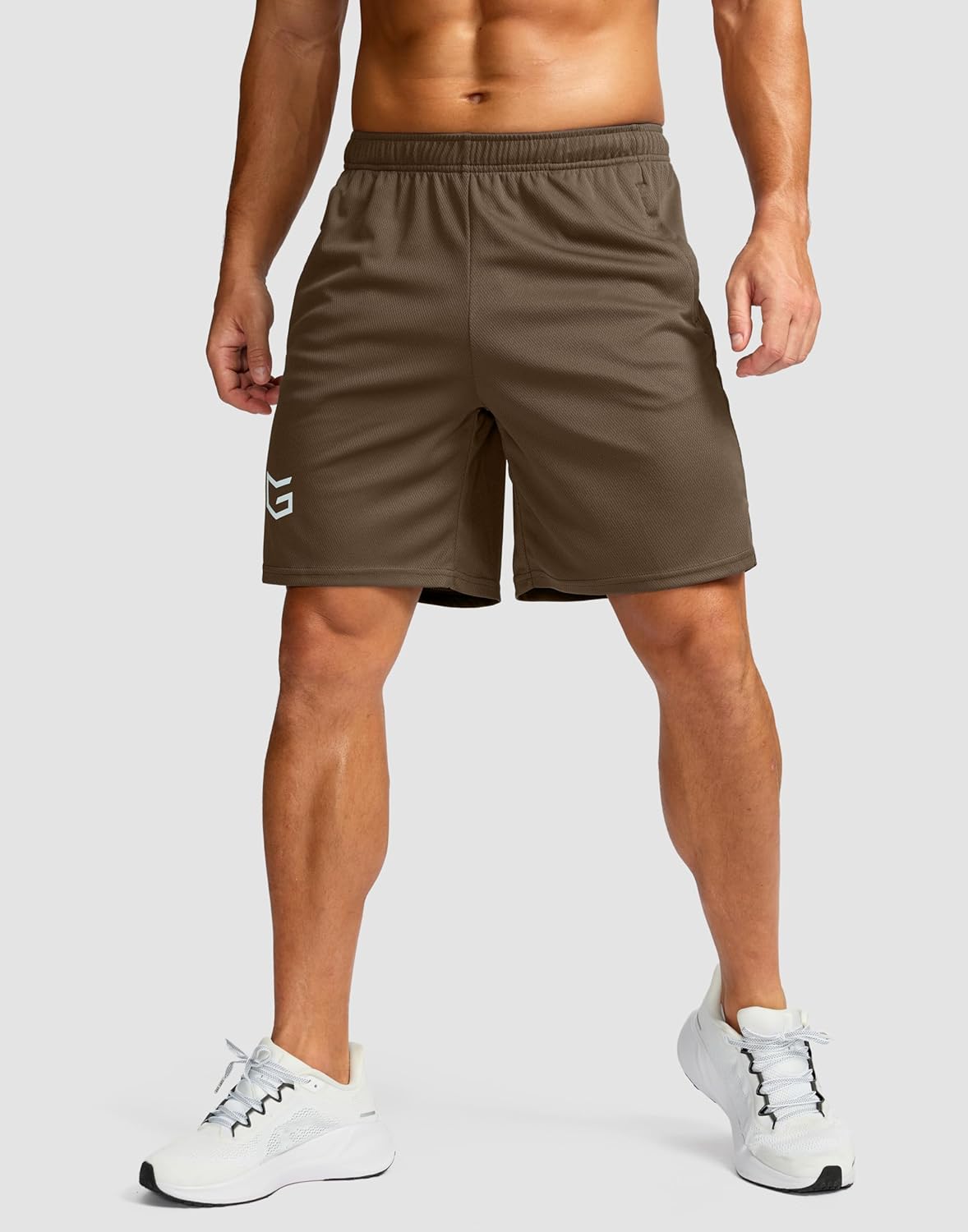 Men's 5"/ 7"/ 9" Workout Running Shorts Quick Dry Lightweight Gym Shorts with Zip Pockets