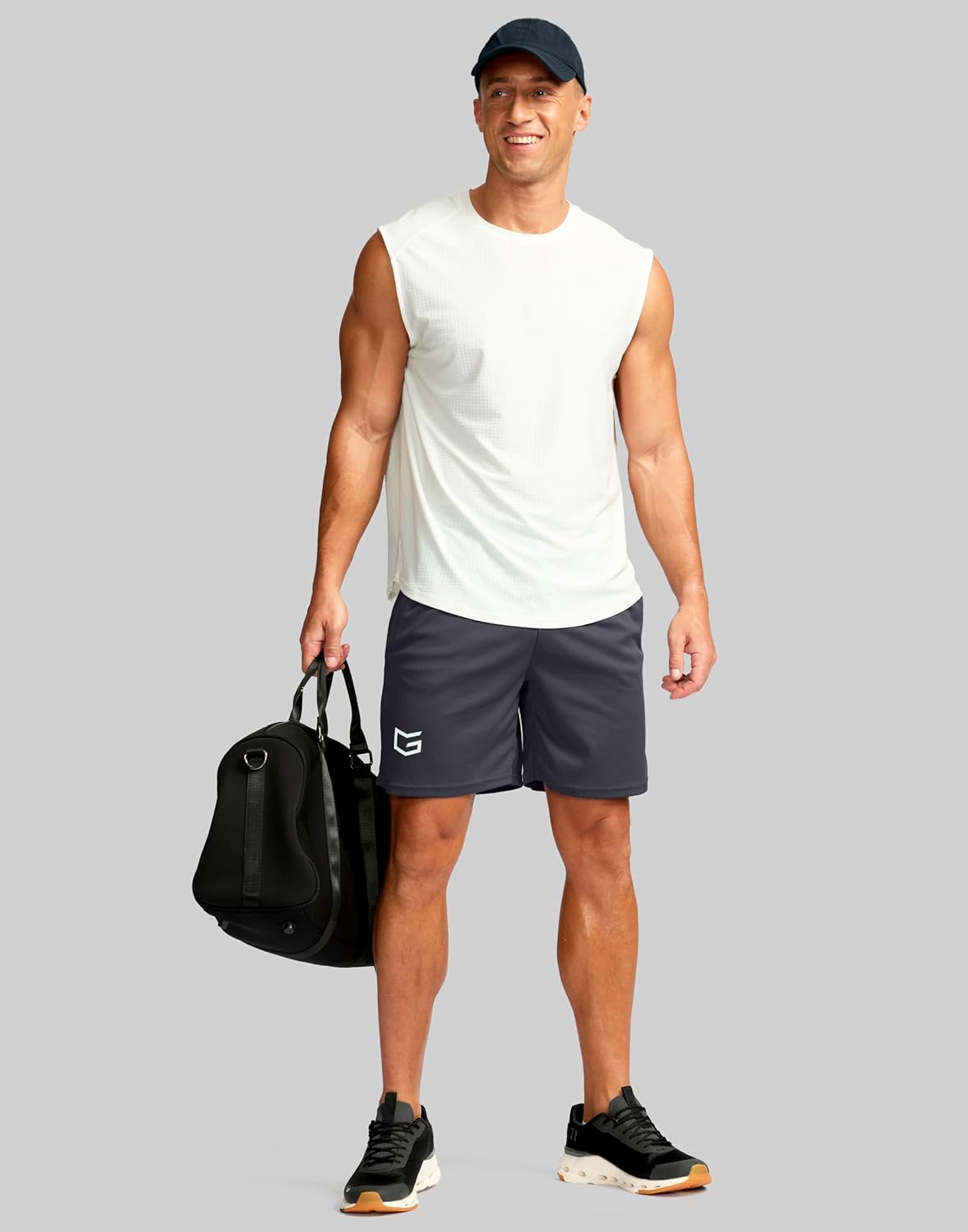 Men's 5"/ 7"/ 9" Workout Running Shorts Quick Dry Lightweight Gym Shorts with Zip Pockets