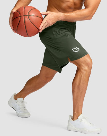 Men's 5"/ 7"/ 9" Workout Running Shorts Quick Dry Lightweight Gym Shorts with Zip Pockets