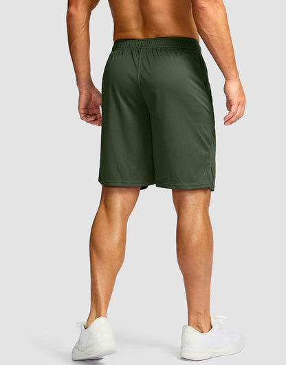 Men's 5"/ 7"/ 9" Workout Running Shorts Quick Dry Lightweight Gym Shorts with Zip Pockets