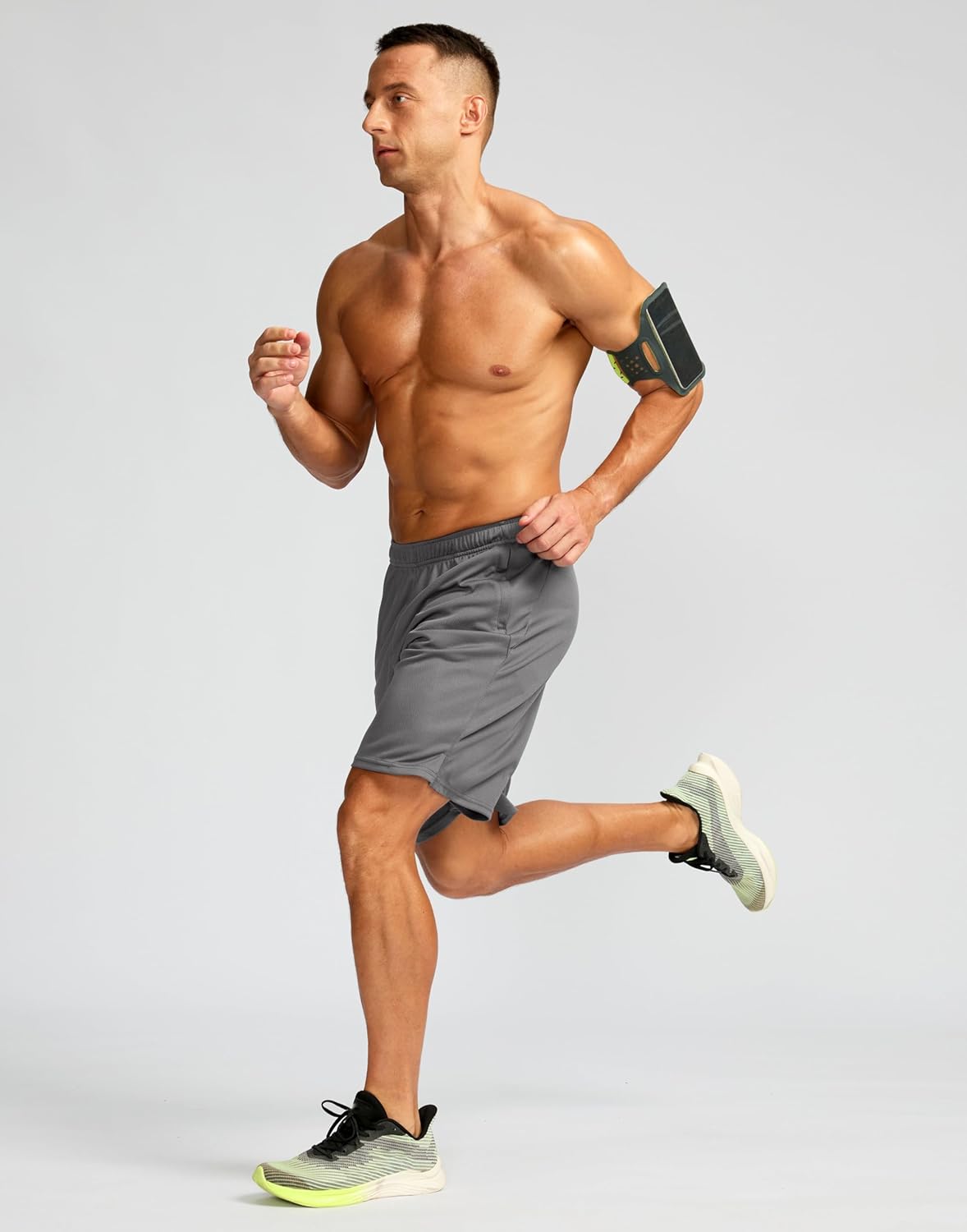 Men's 5"/ 7"/ 9" Workout Running Shorts Quick Dry Lightweight Gym Shorts with Zip Pockets