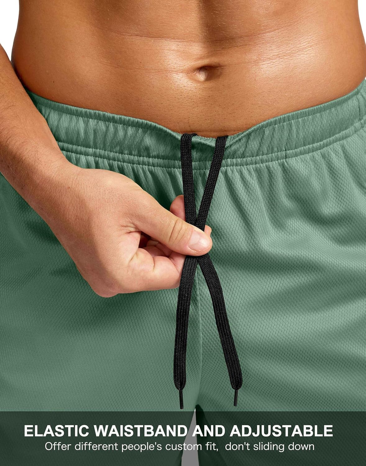 Men's 5"/ 7"/ 9" Workout Running Shorts Quick Dry Lightweight Gym Shorts with Zip Pockets
