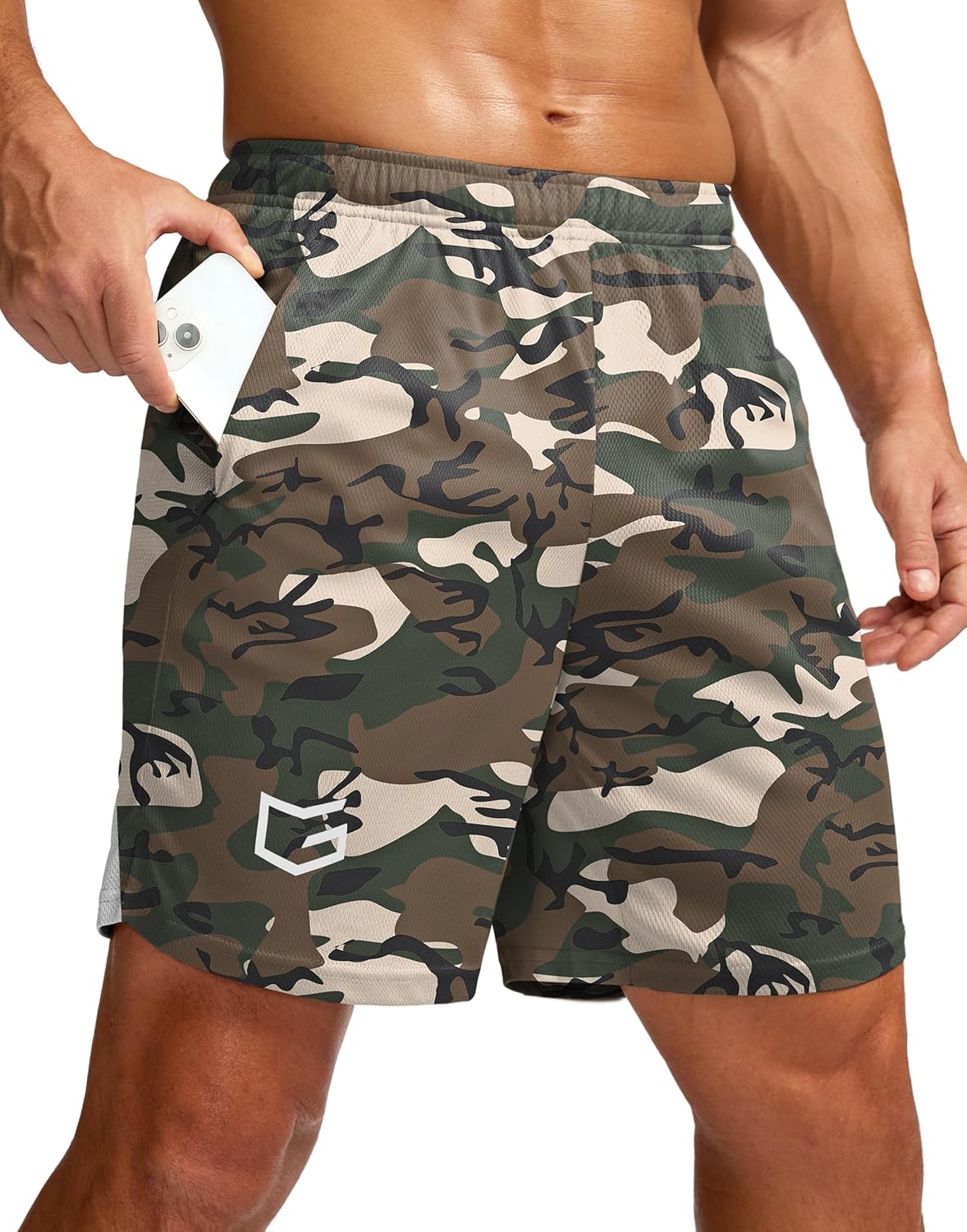 Men's 5"/ 7"/ 9" Workout Running Shorts Quick Dry Lightweight Gym Shorts with Zip Pockets