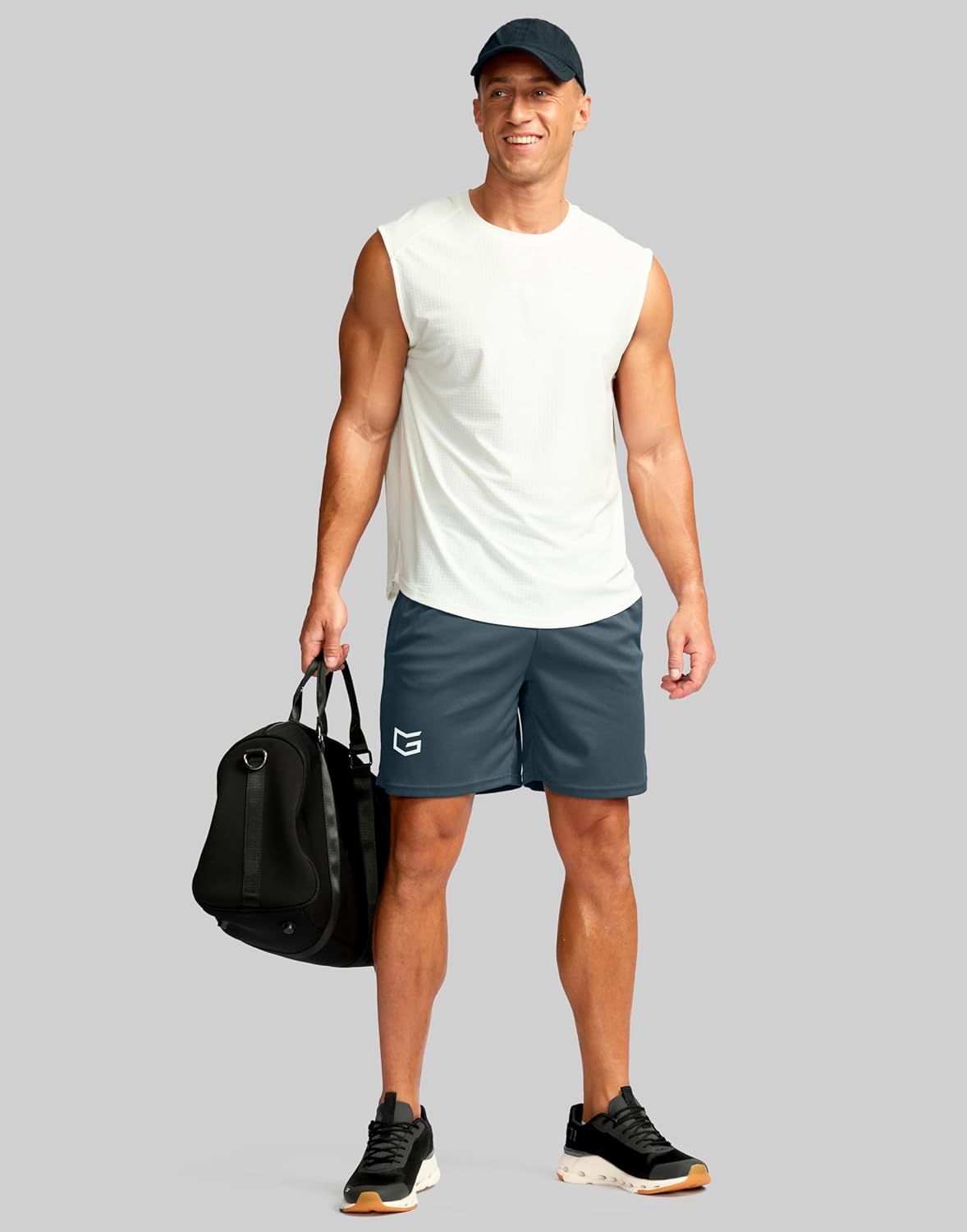 Men's 5"/ 7"/ 9" Workout Running Shorts Quick Dry Lightweight Gym Shorts with Zip Pockets