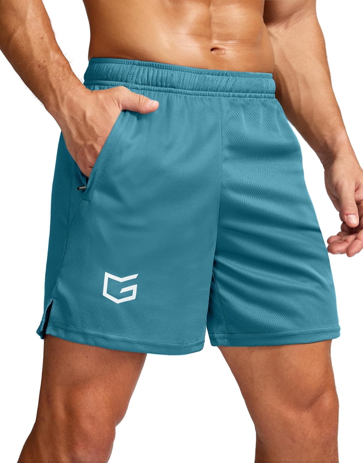 Men's 5"/ 7"/ 9" Workout Running Shorts Quick Dry Lightweight Gym Shorts with Zip Pockets