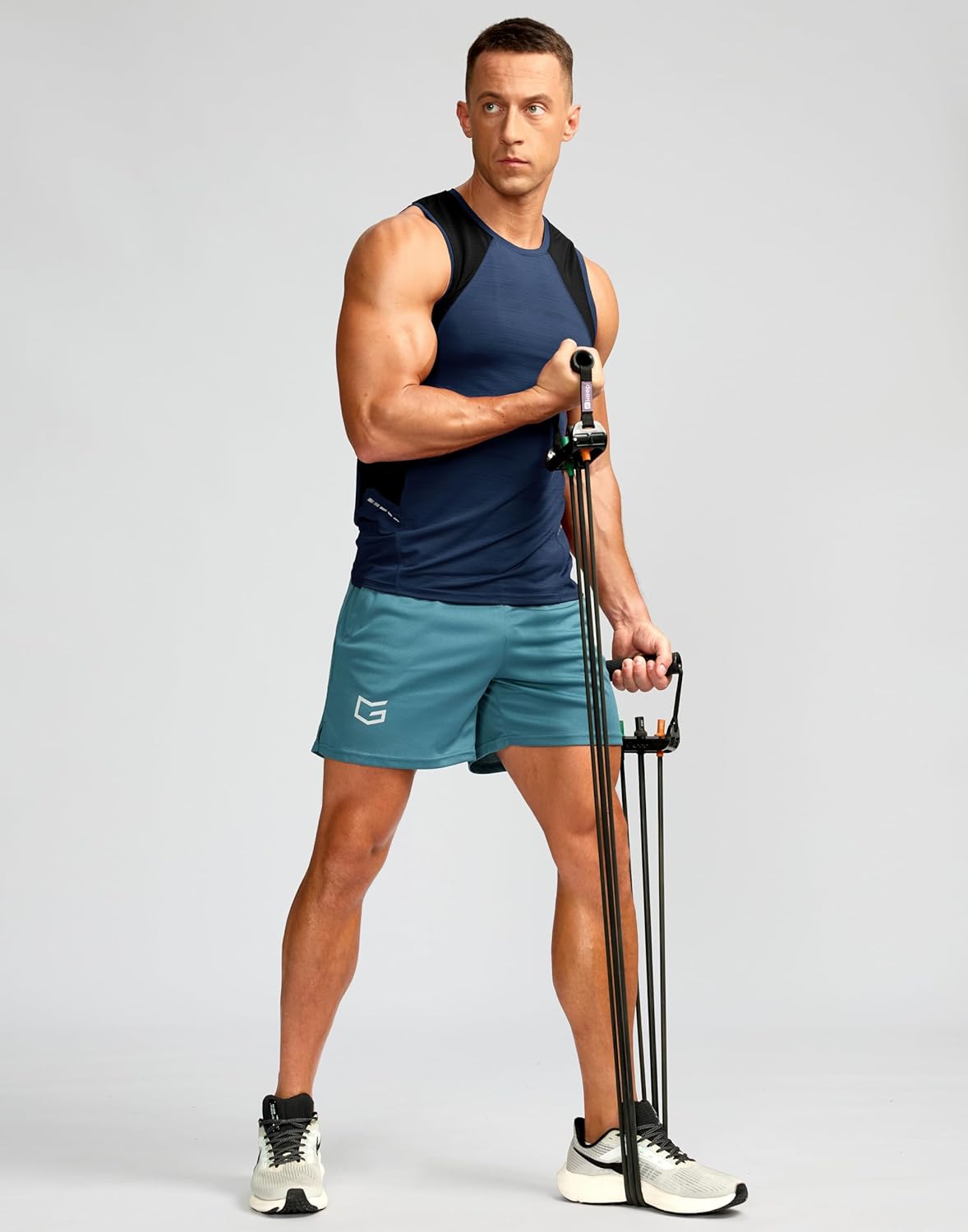 Men's 5"/ 7"/ 9" Workout Running Shorts Quick Dry Lightweight Gym Shorts with Zip Pockets