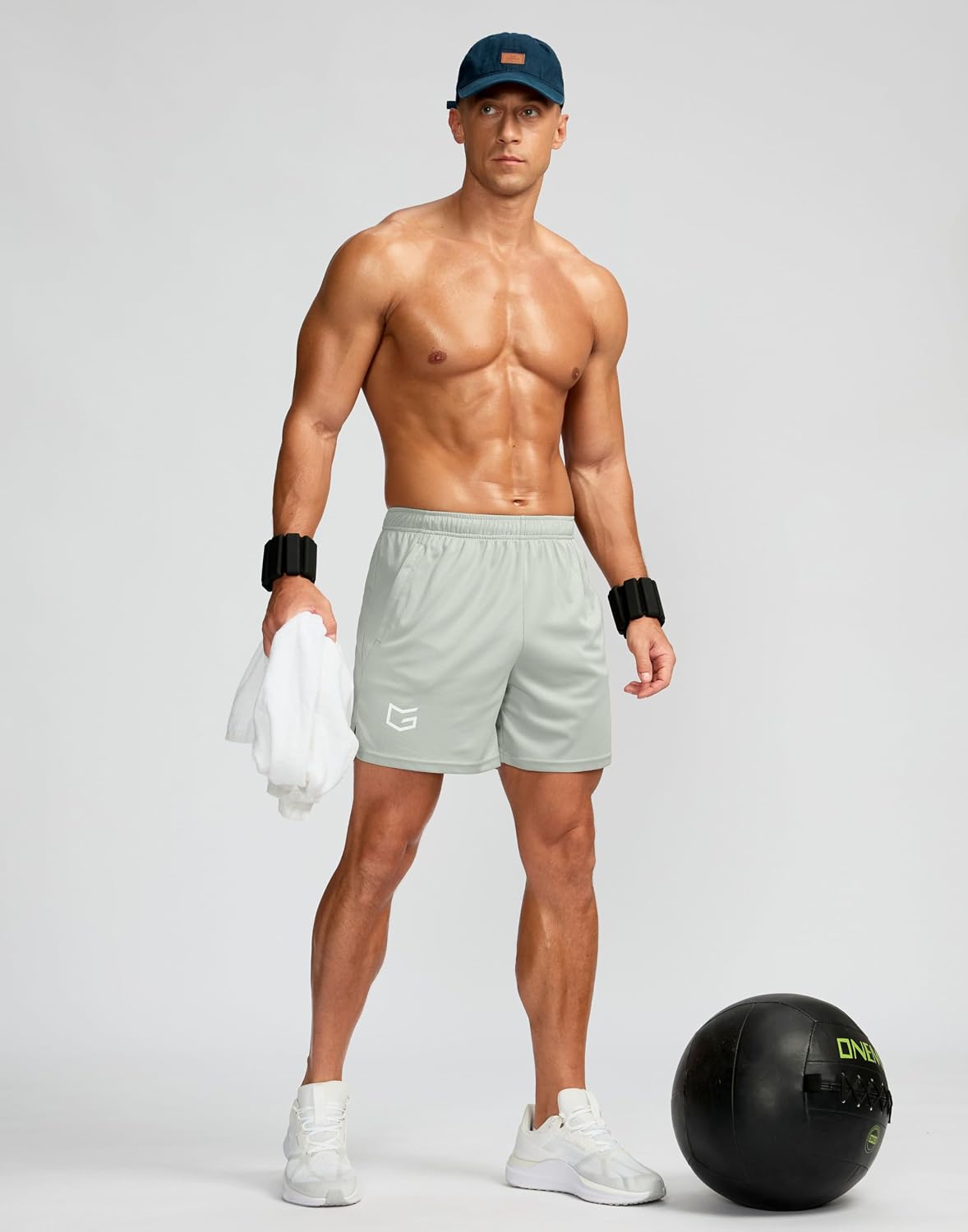 Men's 5"/ 7"/ 9" Workout Running Shorts Quick Dry Lightweight Gym Shorts with Zip Pockets