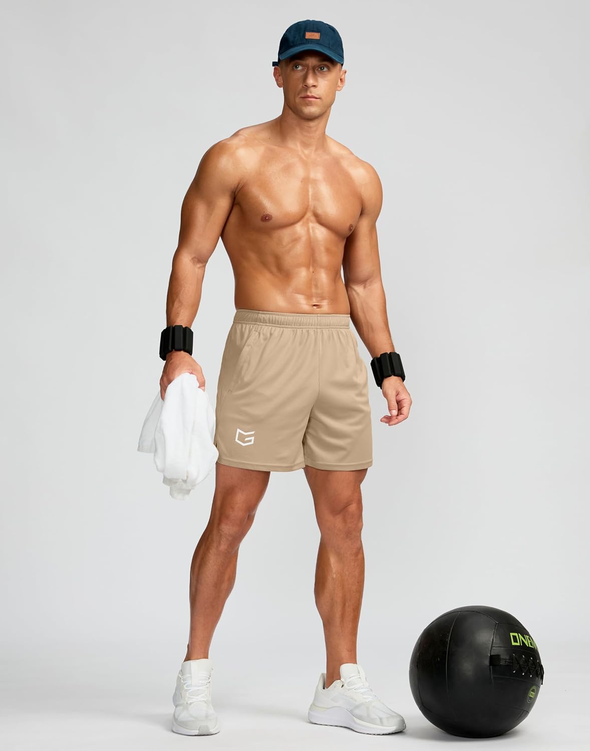 Men's 5"/ 7"/ 9" Workout Running Shorts Quick Dry Lightweight Gym Shorts with Zip Pockets
