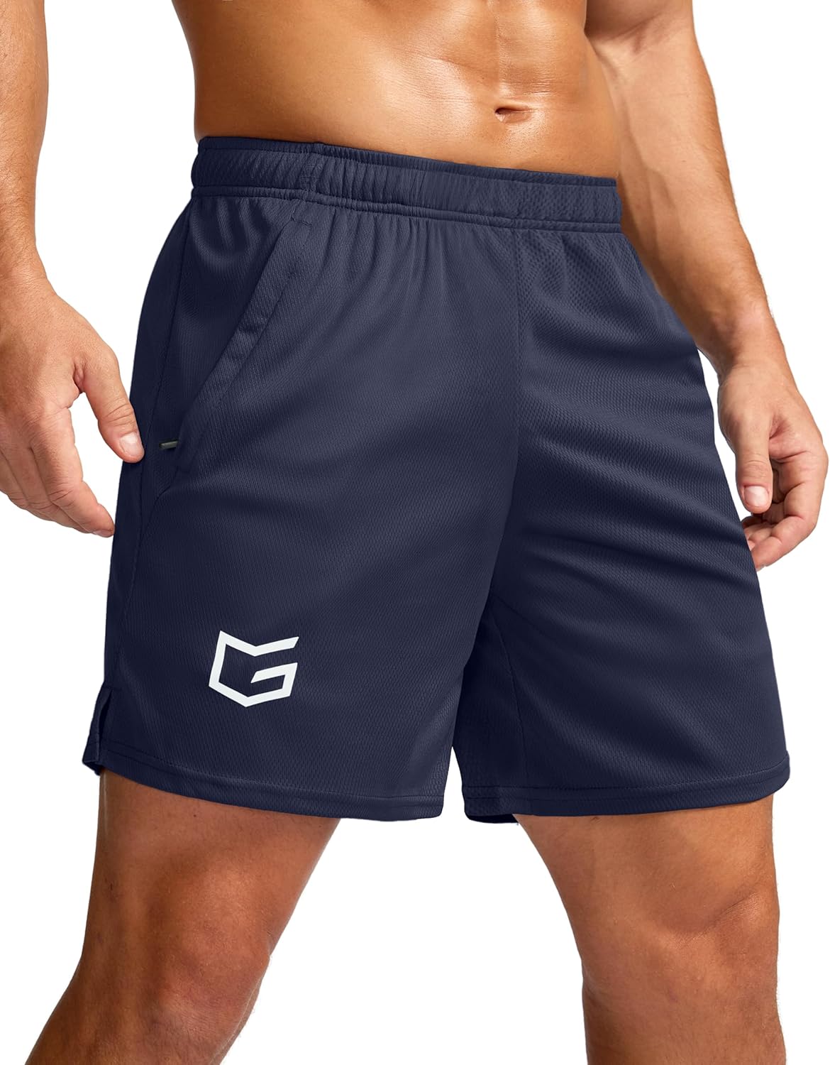 Men's 5"/ 7"/ 9" Workout Running Shorts Quick Dry Lightweight Gym Shorts with Zip Pockets