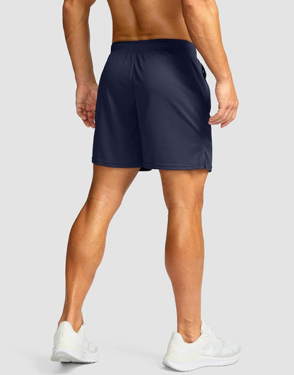 Men's 5"/ 7"/ 9" Workout Running Shorts Quick Dry Lightweight Gym Shorts with Zip Pockets