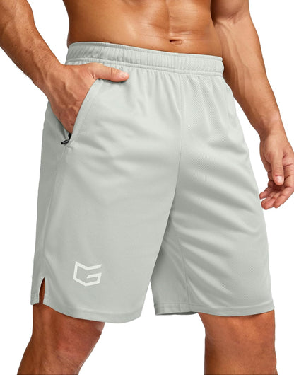 Men's 5"/ 7"/ 9" Workout Running Shorts Quick Dry Lightweight Gym Shorts with Zip Pockets
