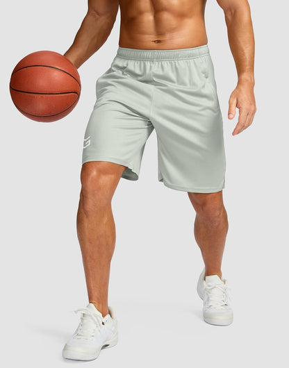Men's 5"/ 7"/ 9" Workout Running Shorts Quick Dry Lightweight Gym Shorts with Zip Pockets
