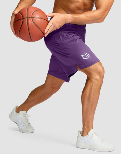 Men's 5"/ 7"/ 9" Workout Running Shorts Quick Dry Lightweight Gym Shorts with Zip Pockets