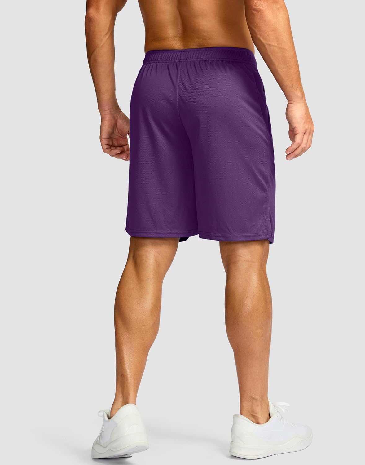 Men's 5"/ 7"/ 9" Workout Running Shorts Quick Dry Lightweight Gym Shorts with Zip Pockets