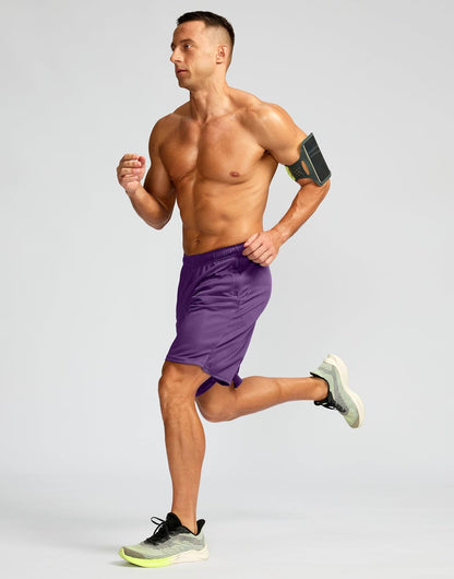 Men's 5"/ 7"/ 9" Workout Running Shorts Quick Dry Lightweight Gym Shorts with Zip Pockets
