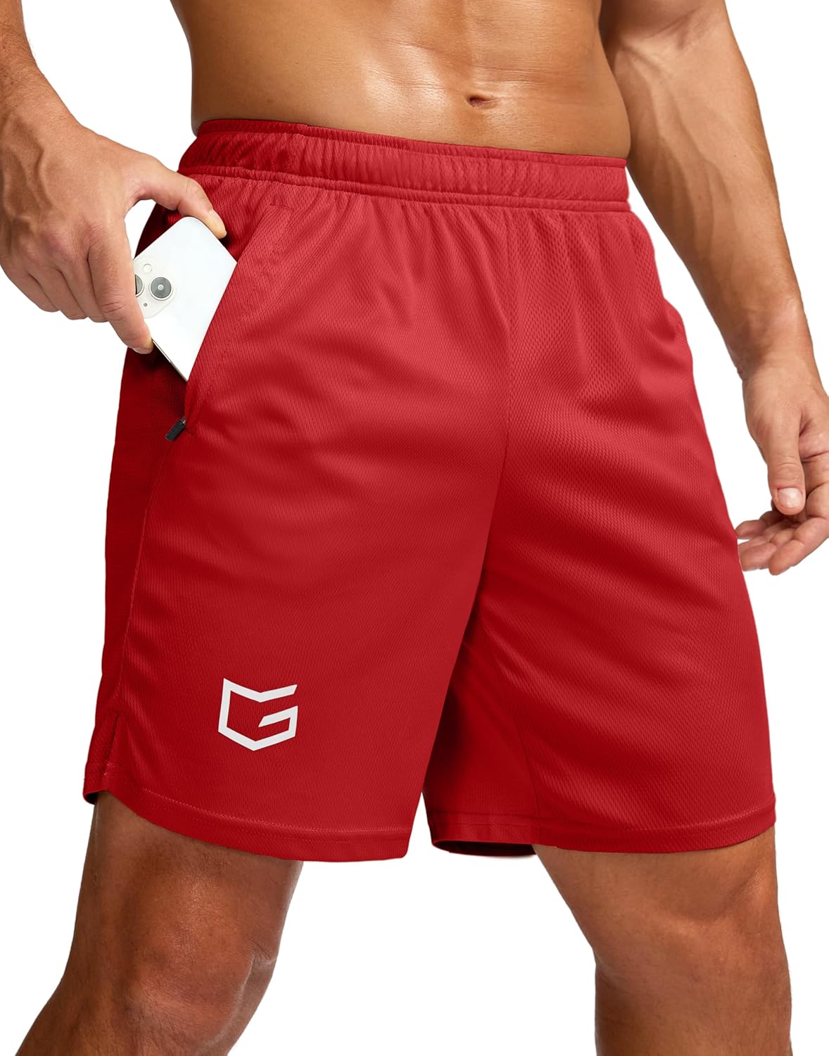 Men's 5"/ 7"/ 9" Workout Running Shorts Quick Dry Lightweight Gym Shorts with Zip Pockets