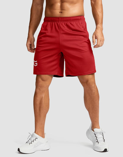 Men's 5"/ 7"/ 9" Workout Running Shorts Quick Dry Lightweight Gym Shorts with Zip Pockets