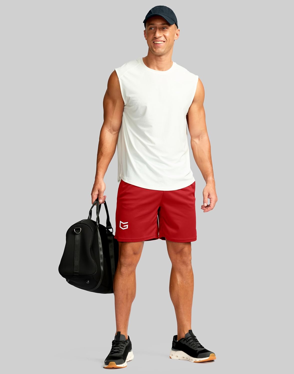 Men's 5"/ 7"/ 9" Workout Running Shorts Quick Dry Lightweight Gym Shorts with Zip Pockets