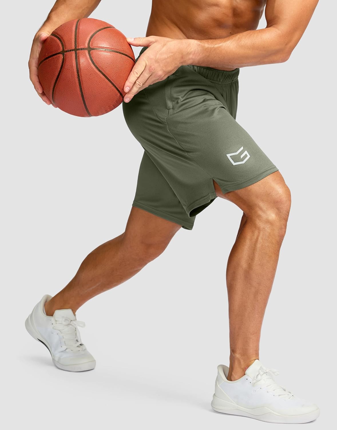 Men's 5"/ 7"/ 9" Workout Running Shorts Quick Dry Lightweight Gym Shorts with Zip Pockets