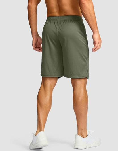 Men's 5"/ 7"/ 9" Workout Running Shorts Quick Dry Lightweight Gym Shorts with Zip Pockets