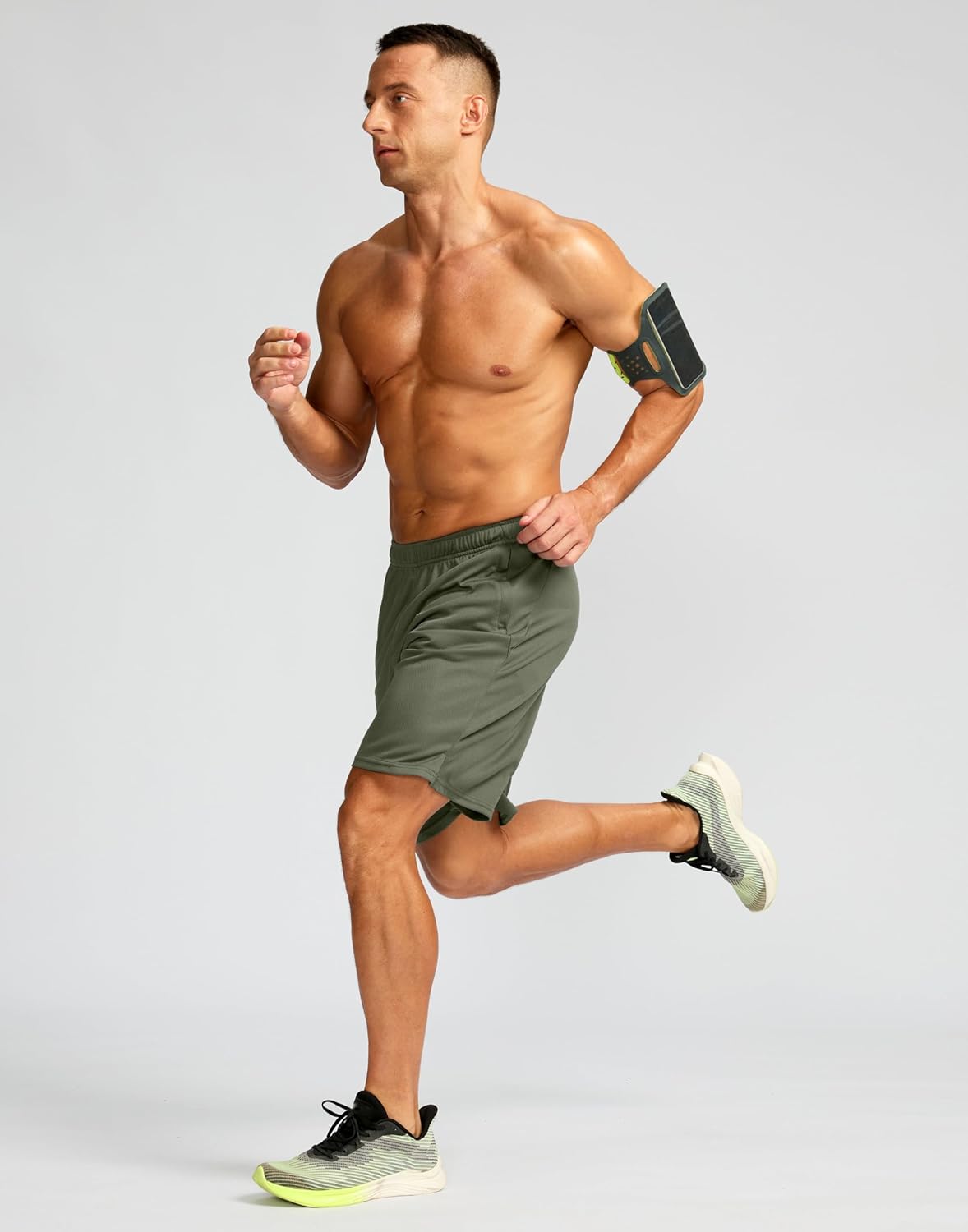Men's 5"/ 7"/ 9" Workout Running Shorts Quick Dry Lightweight Gym Shorts with Zip Pockets