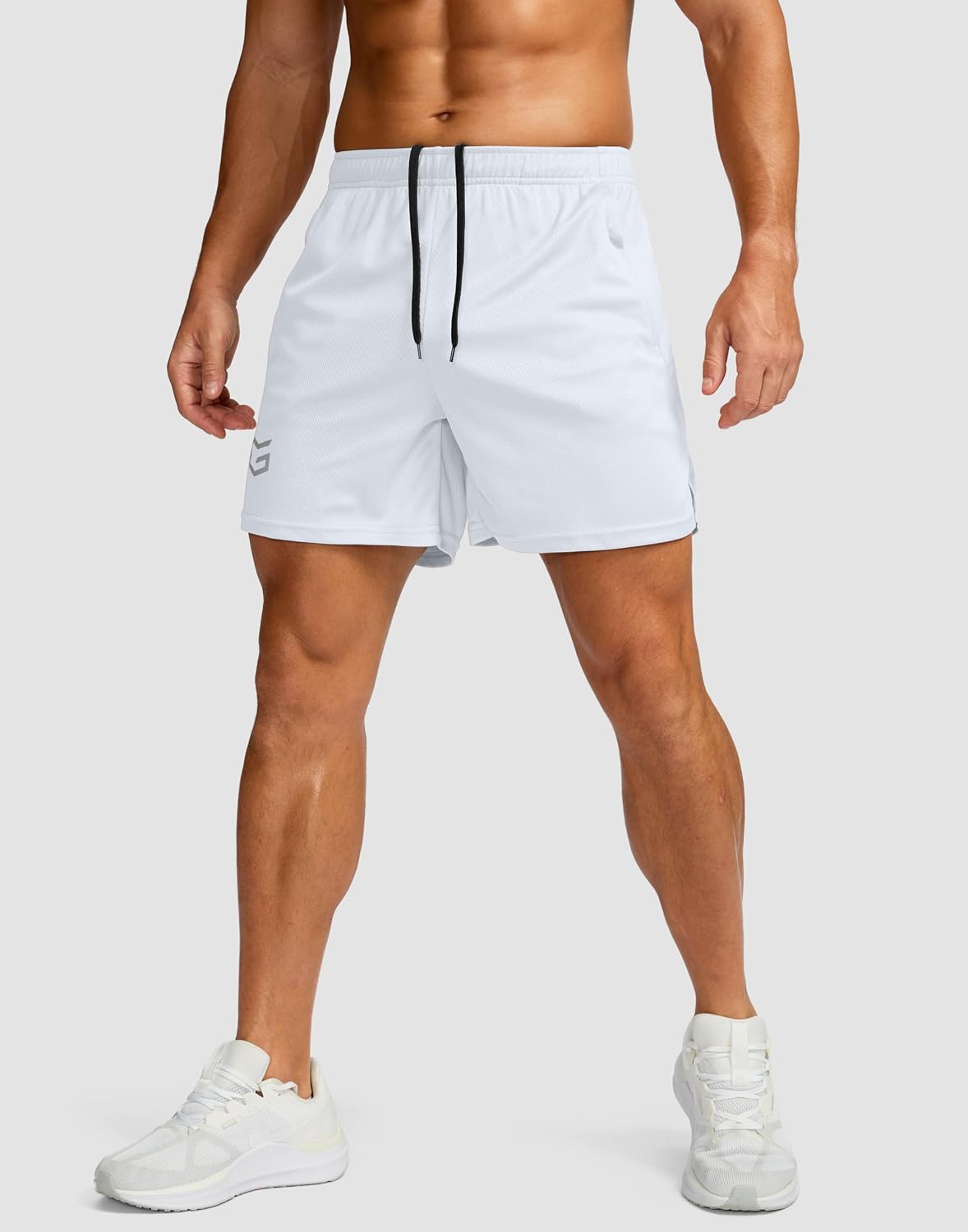 Men's 5"/ 7"/ 9" Workout Running Shorts Quick Dry Lightweight Gym Shorts with Zip Pockets
