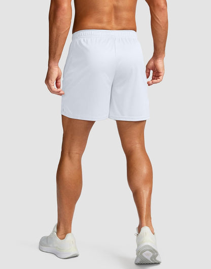 Men's 5"/ 7"/ 9" Workout Running Shorts Quick Dry Lightweight Gym Shorts with Zip Pockets