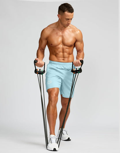 Men's 5"/ 7"/ 9" Workout Running Shorts Quick Dry Lightweight Gym Shorts with Zip Pockets