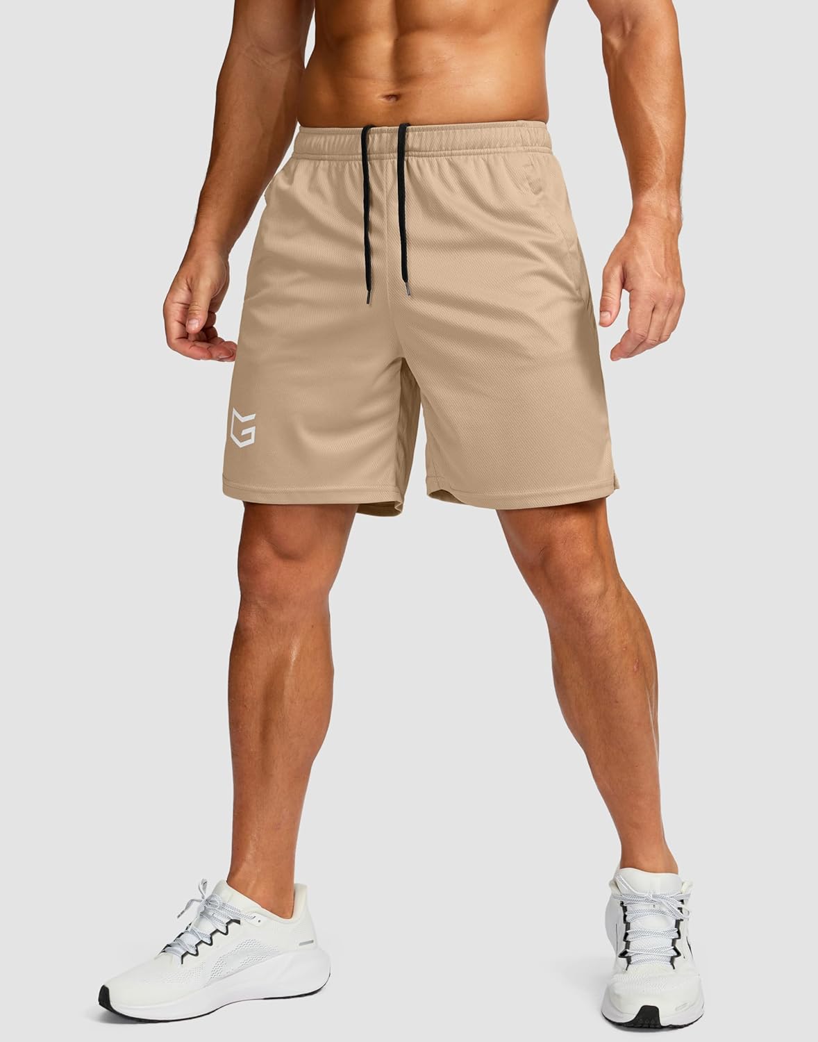 Men's 5"/ 7"/ 9" Workout Running Shorts Quick Dry Lightweight Gym Shorts with Zip Pockets