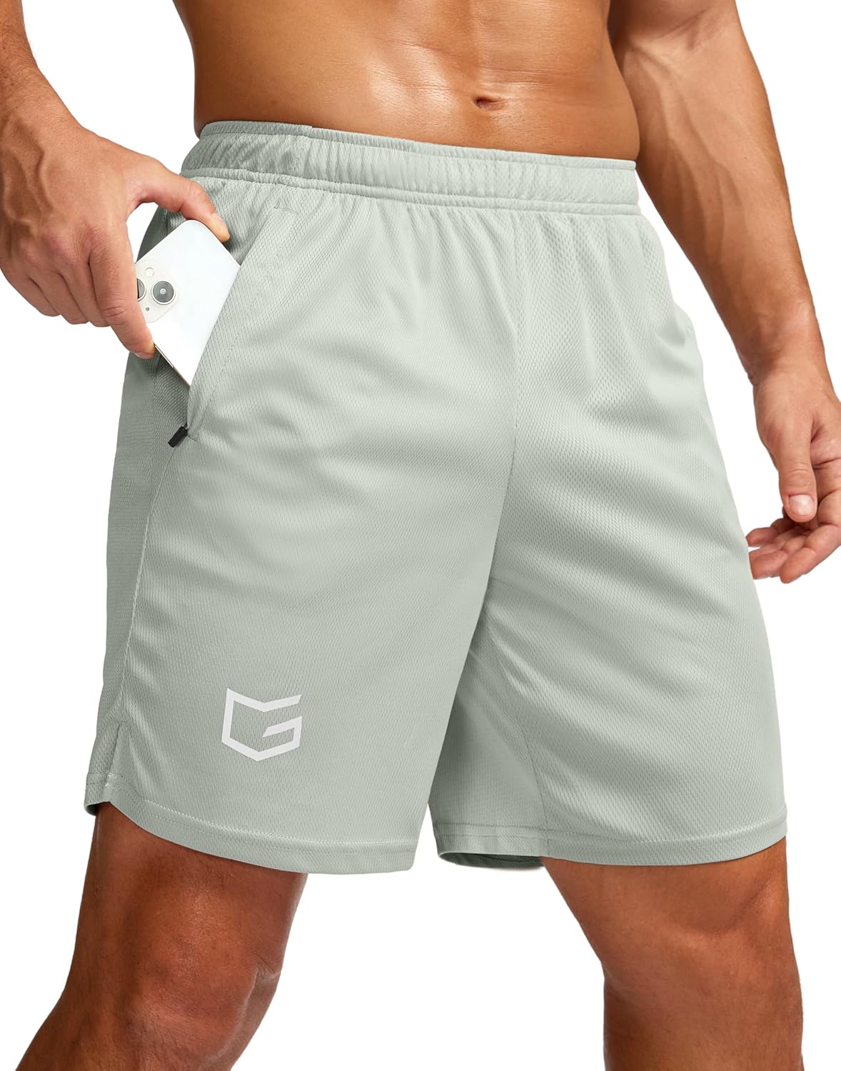 Men's 5"/ 7"/ 9" Workout Running Shorts Quick Dry Lightweight Gym Shorts with Zip Pockets