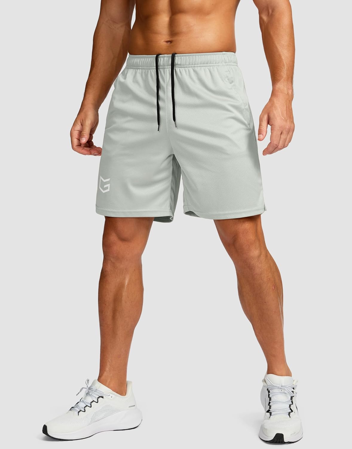 Men's 5"/ 7"/ 9" Workout Running Shorts Quick Dry Lightweight Gym Shorts with Zip Pockets