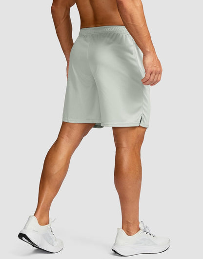 Men's 5"/ 7"/ 9" Workout Running Shorts Quick Dry Lightweight Gym Shorts with Zip Pockets