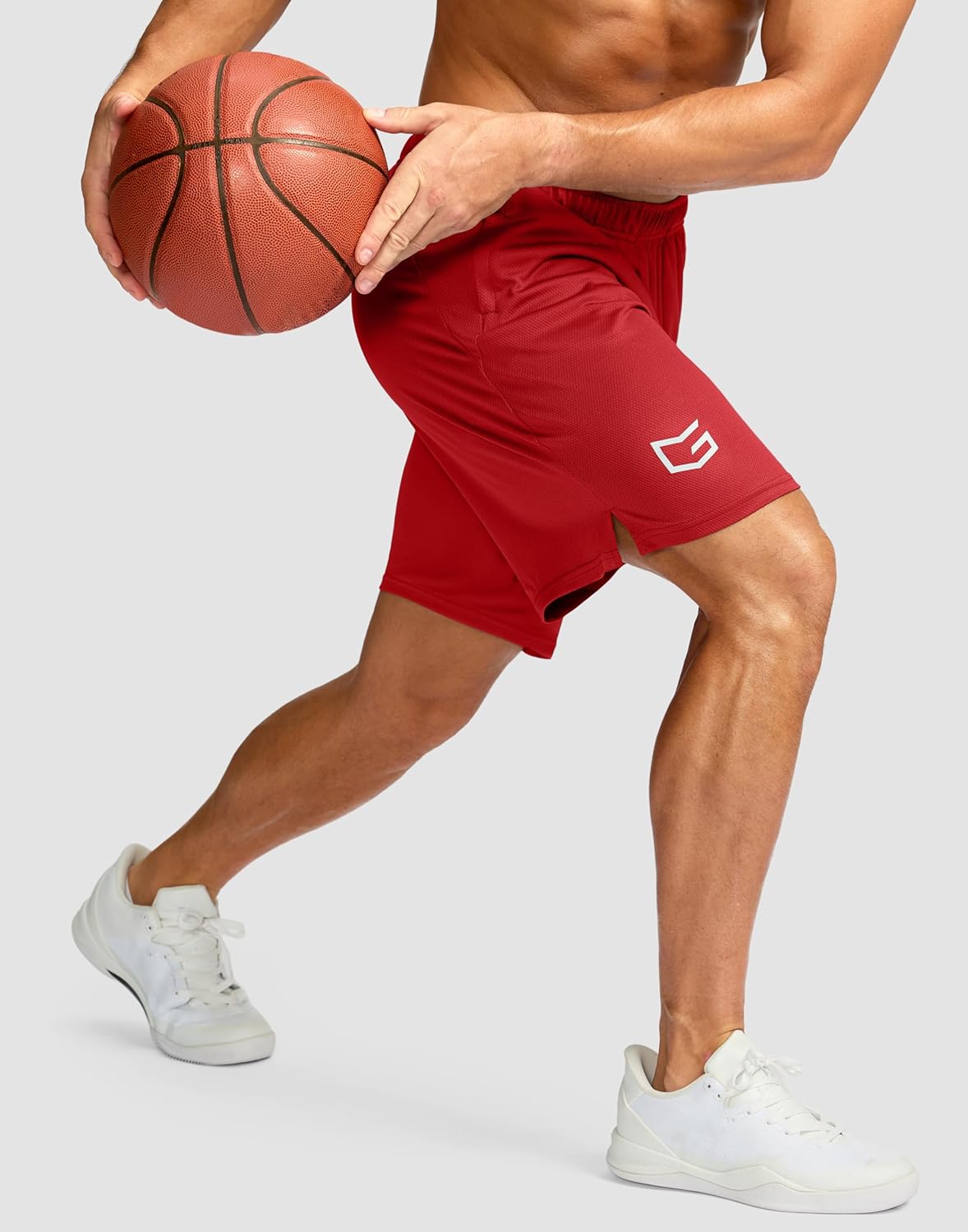 Men's 5"/ 7"/ 9" Workout Running Shorts Quick Dry Lightweight Gym Shorts with Zip Pockets