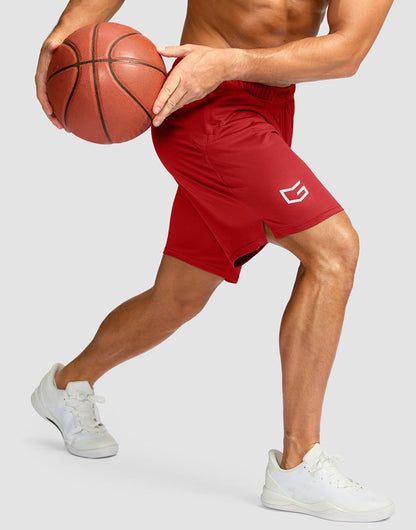Men's 5"/ 7"/ 9" Workout Running Shorts Quick Dry Lightweight Gym Shorts with Zip Pockets