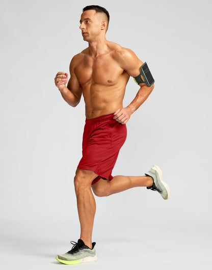 Men's 5"/ 7"/ 9" Workout Running Shorts Quick Dry Lightweight Gym Shorts with Zip Pockets