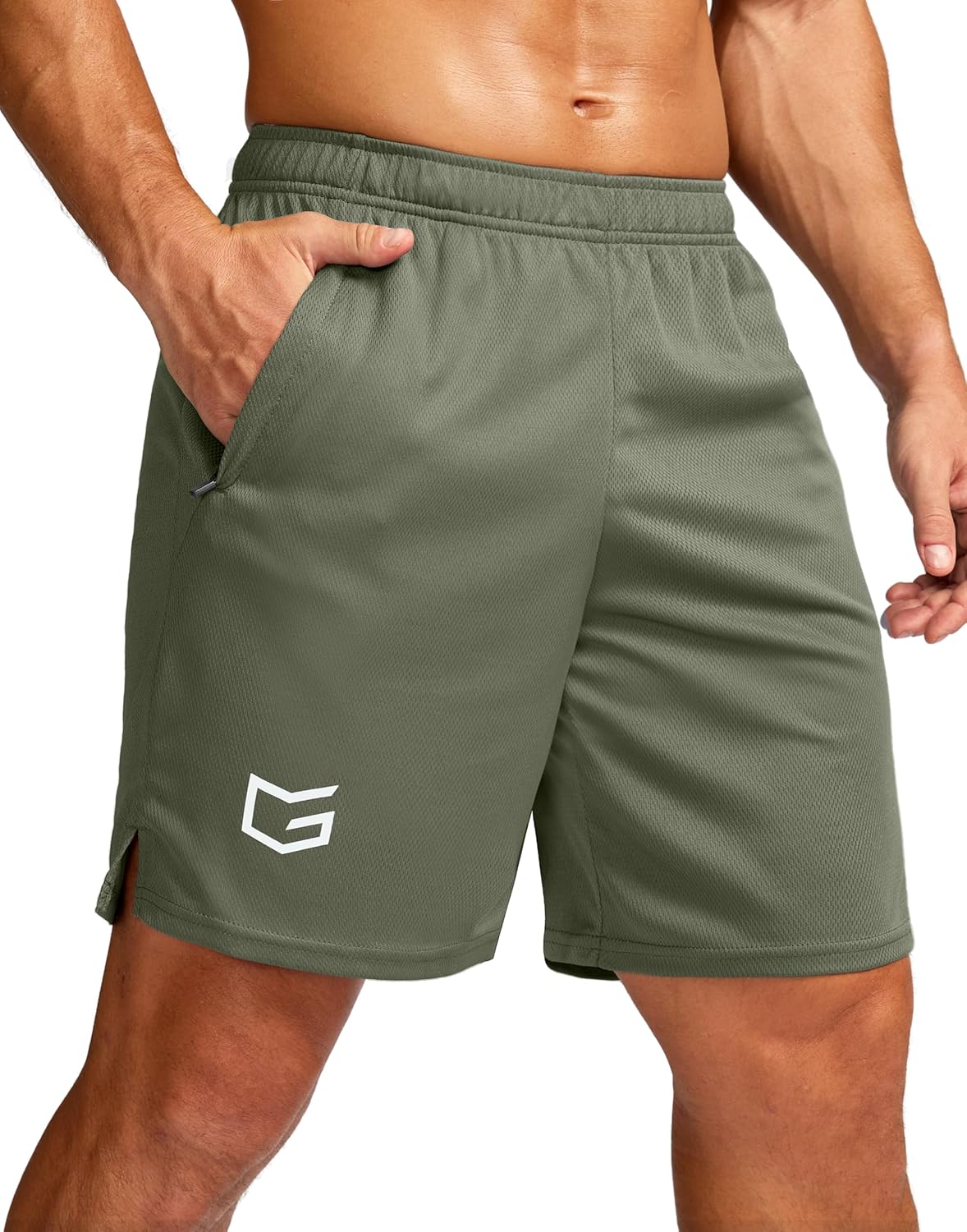 Men's 5"/ 7"/ 9" Workout Running Shorts Quick Dry Lightweight Gym Shorts with Zip Pockets