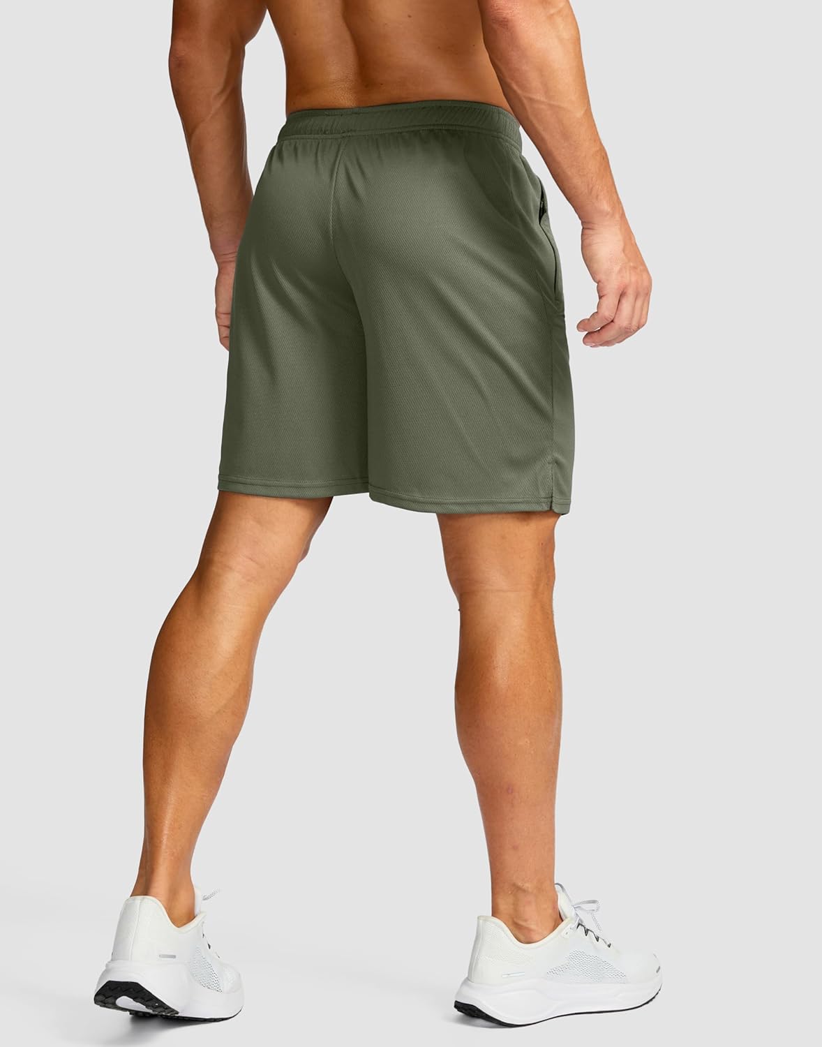 Men's 5"/ 7"/ 9" Workout Running Shorts Quick Dry Lightweight Gym Shorts with Zip Pockets