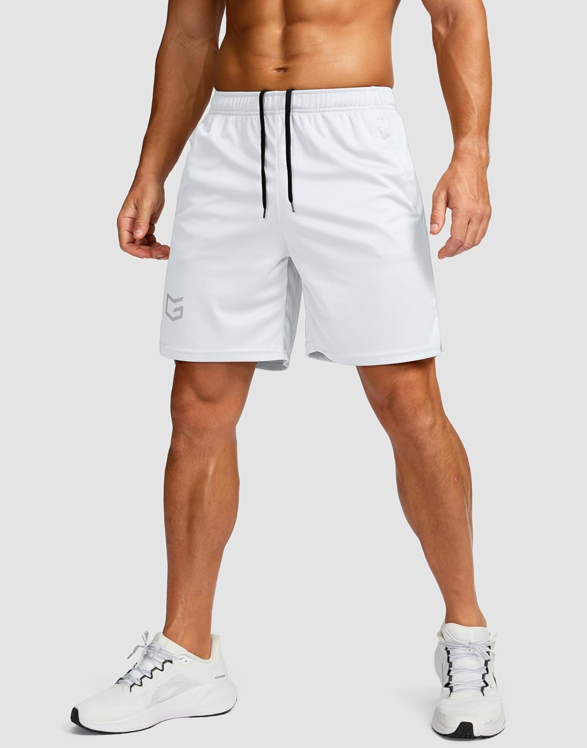Men's 5"/ 7"/ 9" Workout Running Shorts Quick Dry Lightweight Gym Shorts with Zip Pockets