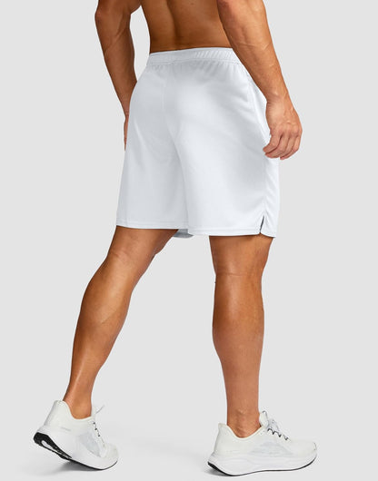 Men's 5"/ 7"/ 9" Workout Running Shorts Quick Dry Lightweight Gym Shorts with Zip Pockets