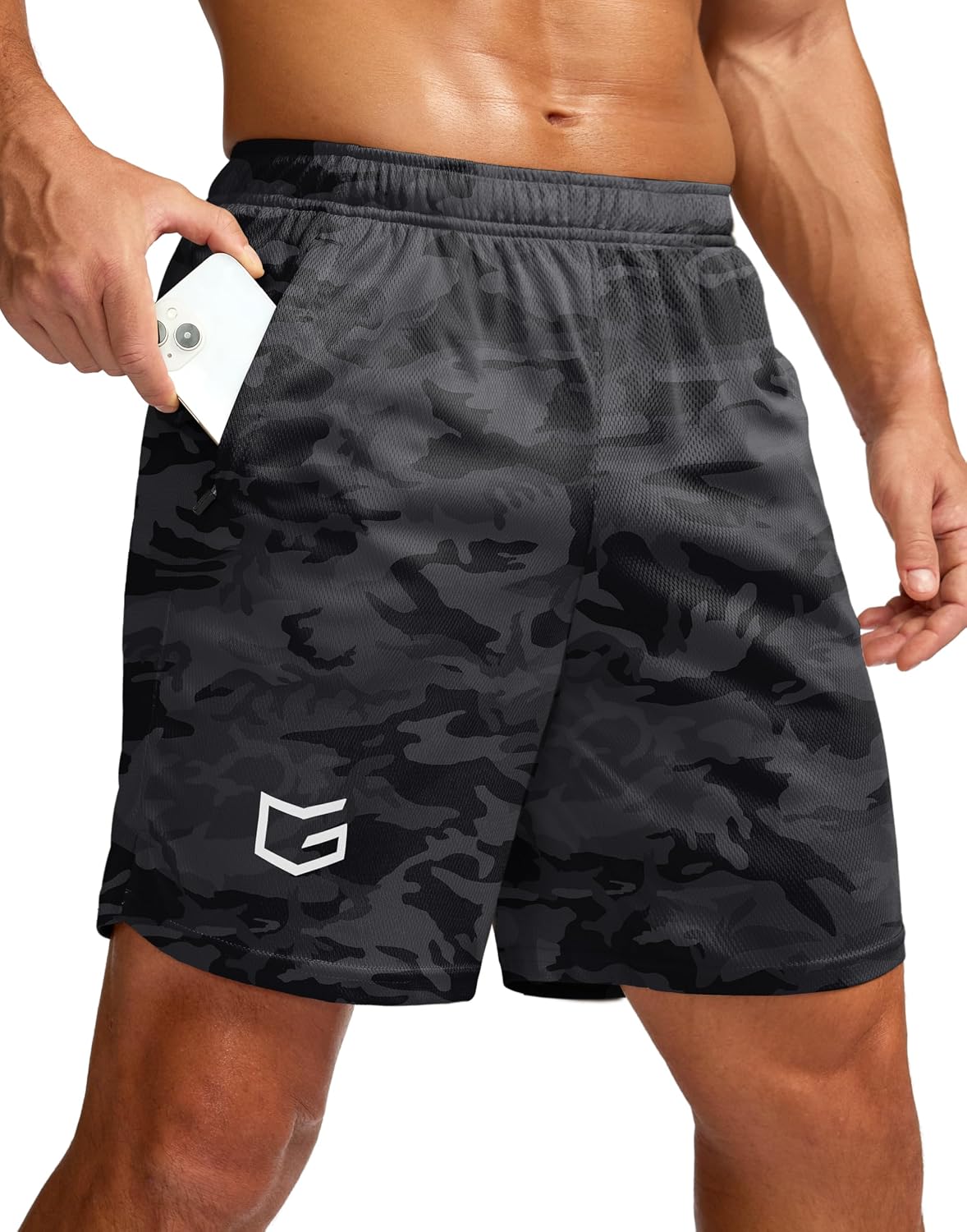 Men's 5"/ 7"/ 9" Workout Running Shorts Quick Dry Lightweight Gym Shorts with Zip Pockets