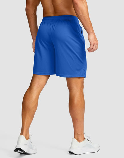 Men's 5"/ 7"/ 9" Workout Running Shorts Quick Dry Lightweight Gym Shorts with Zip Pockets