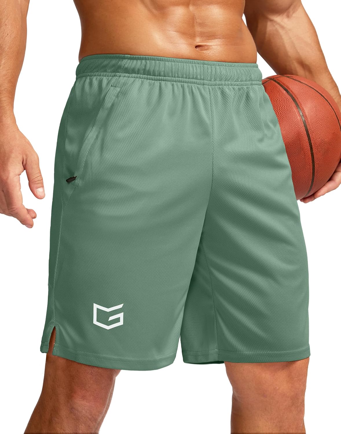 Men's 5"/ 7"/ 9" Workout Running Shorts Quick Dry Lightweight Gym Shorts with Zip Pockets