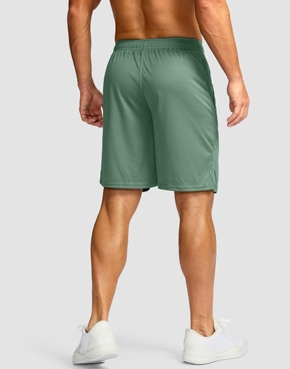 Men's 5"/ 7"/ 9" Workout Running Shorts Quick Dry Lightweight Gym Shorts with Zip Pockets