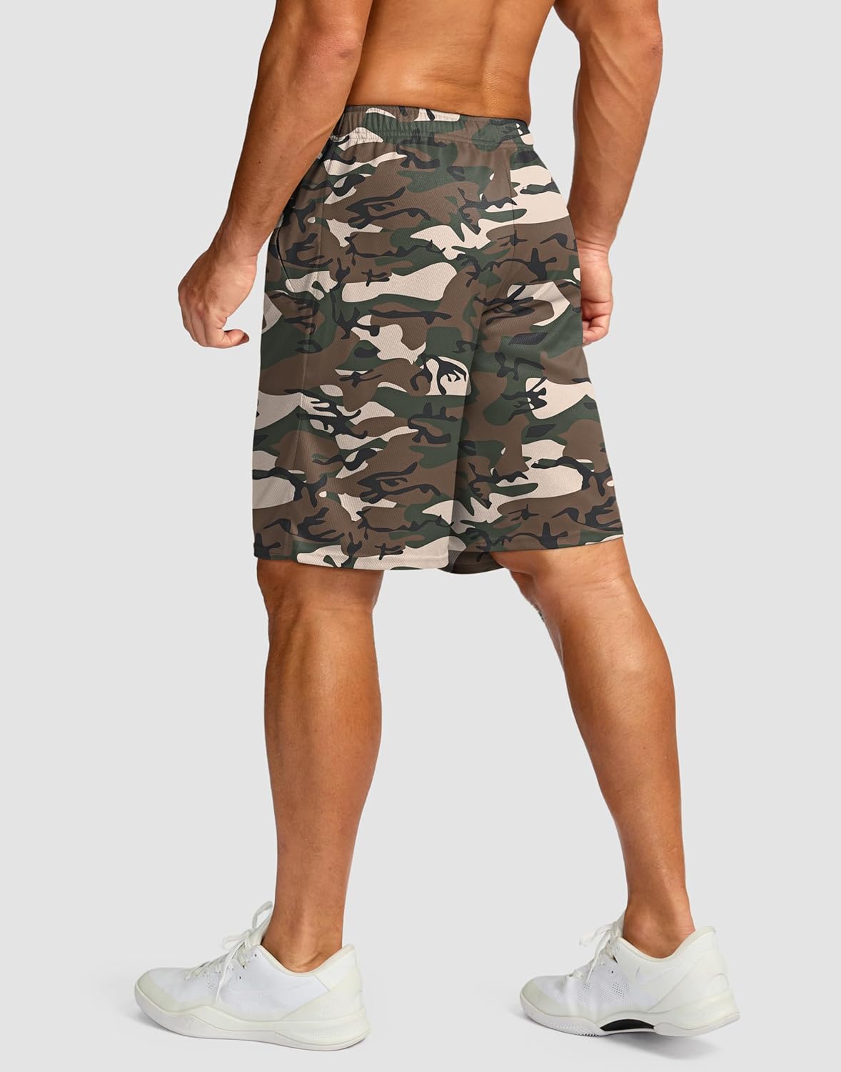 Men's 5"/ 7"/ 9" Workout Running Shorts Quick Dry Lightweight Gym Shorts with Zip Pockets
