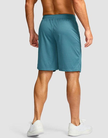 Men's 5"/ 7"/ 9" Workout Running Shorts Quick Dry Lightweight Gym Shorts with Zip Pockets