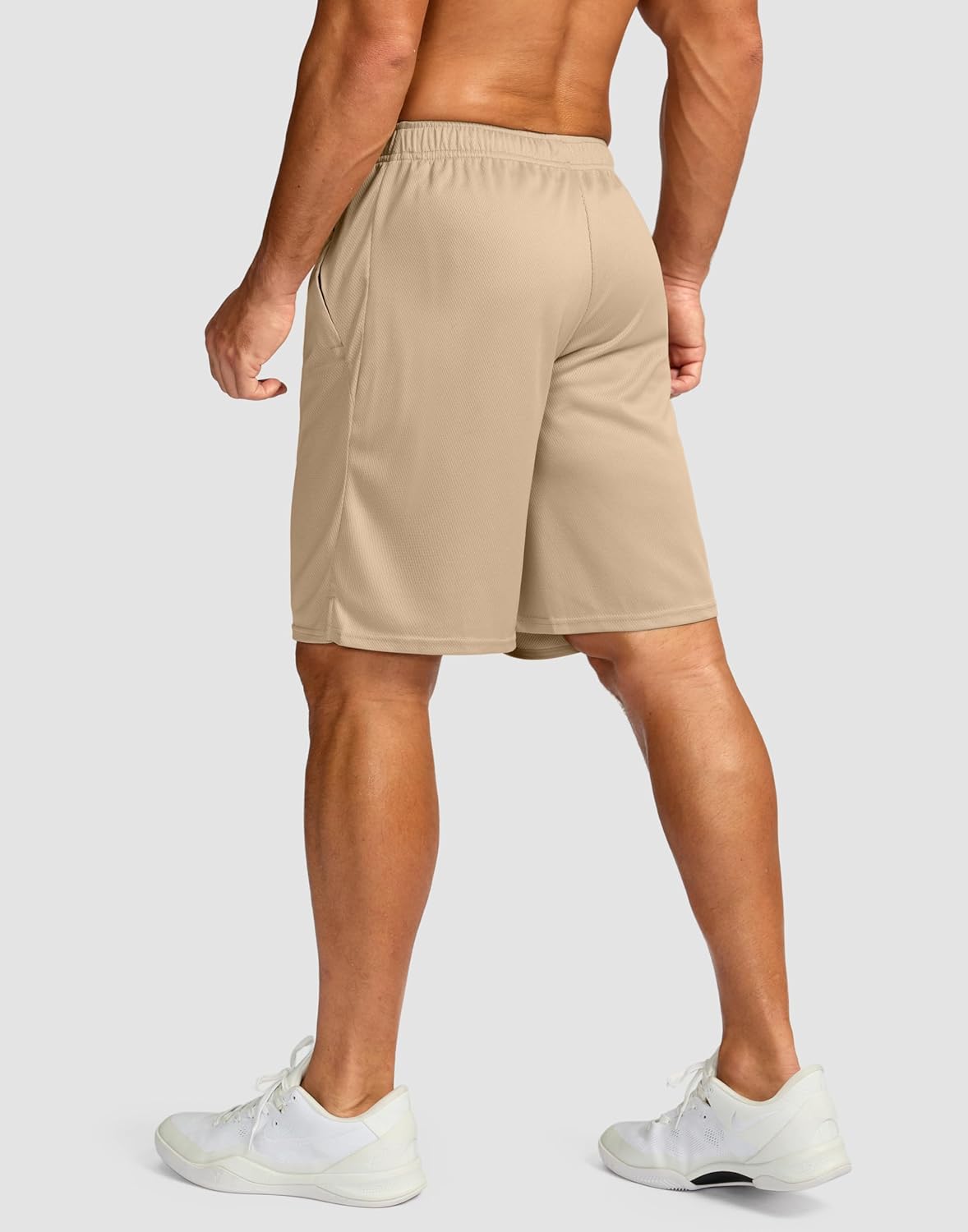 Men's 5"/ 7"/ 9" Workout Running Shorts Quick Dry Lightweight Gym Shorts with Zip Pockets